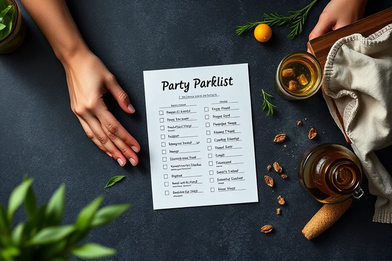 budget party planning food drinks checklist — Budget Party Planning Food Drinks Checklist (the finished result)