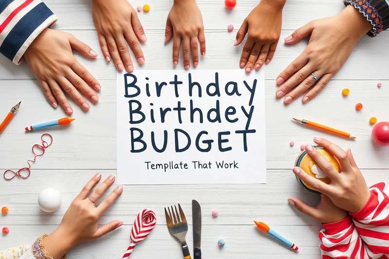 birthday party budget template that work β Birthday Party Budget Template That Work (the finished result)