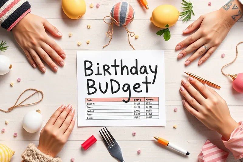 birthday party budget template tips — Birthday Party Budget Template Tips (the finished result)
