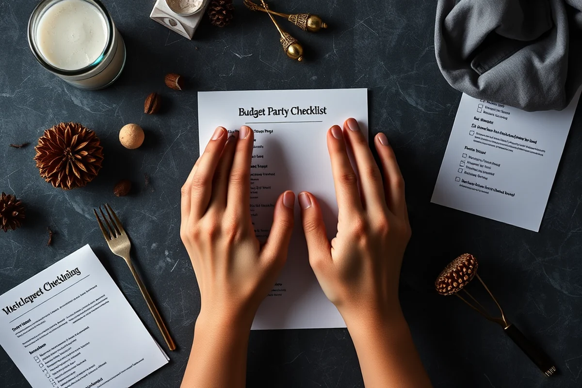 budget party planning invitations checklist — Budget Party Planning Invitations Checklist (the finished result)