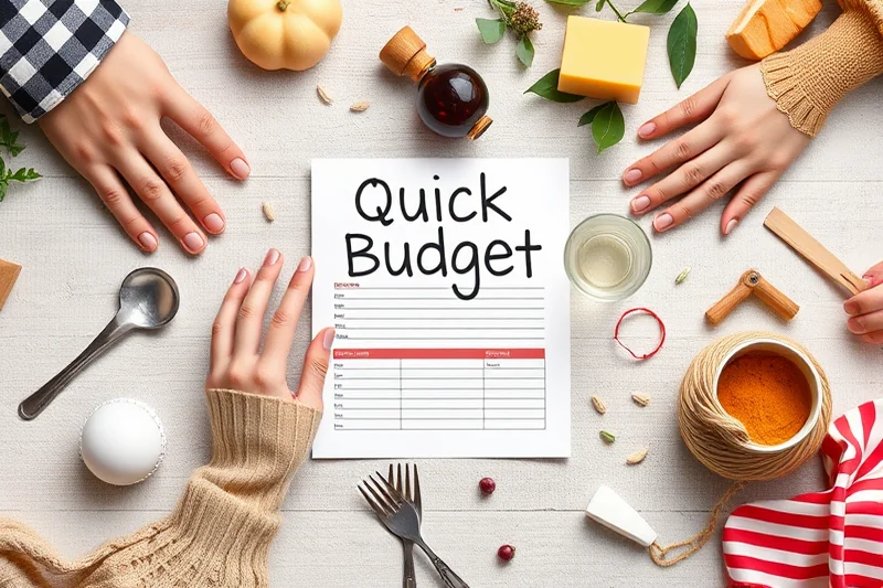 quick budget for party template — Quick Budget For Party Template (the finished result)