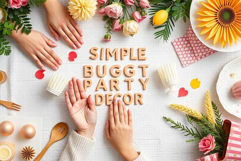simple budget party planning decor — Simple Budget Party Planning Decor (the finished result)