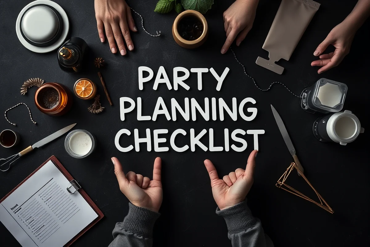 party planning checklist — Party Planning Checklist (the finished result)