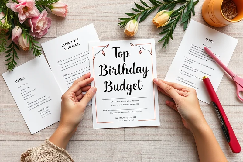 top birthday party budget template — Top Birthday Party Budget Template (the finished result)