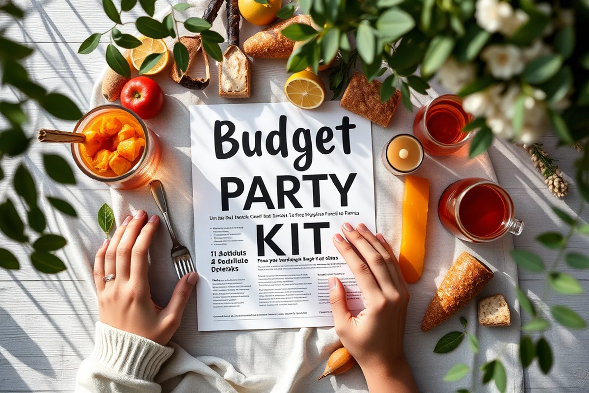 budget party planning food drinks printable — Budget Party Planning Food Drinks Printable (the finished result)